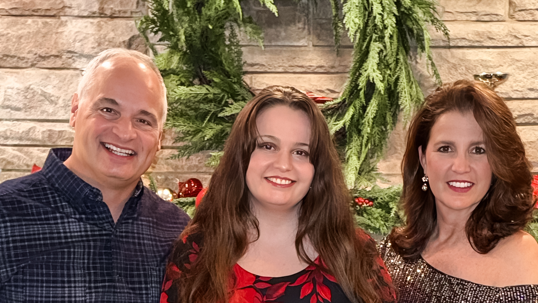 Sherry DelGrosso pictured with her husband, Michael and daughter, Sofia.