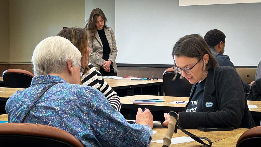 Workshop participants take notes during PA Dignity Day 2024